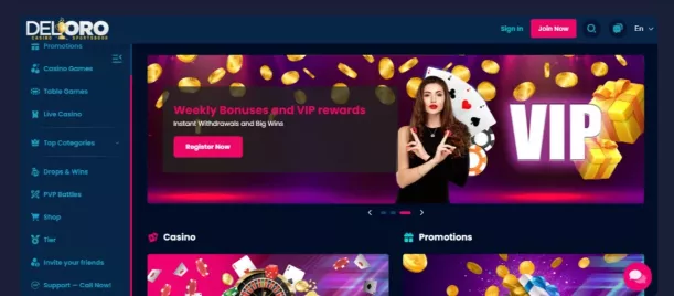 Deloro Casino Willkommensbonus 150% bis 10.000 Euro